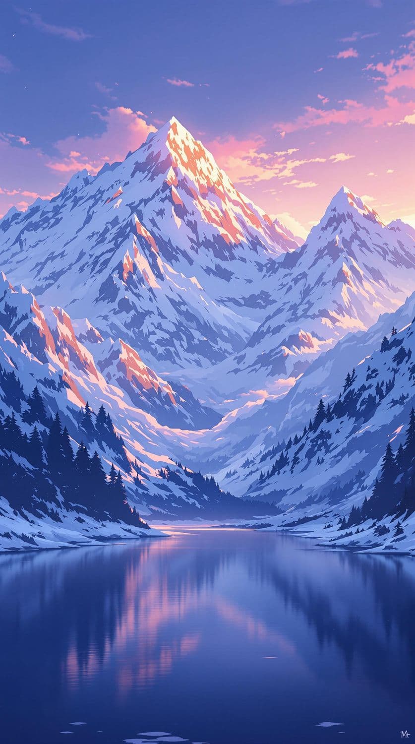 Dawn in the Majestic Mountains