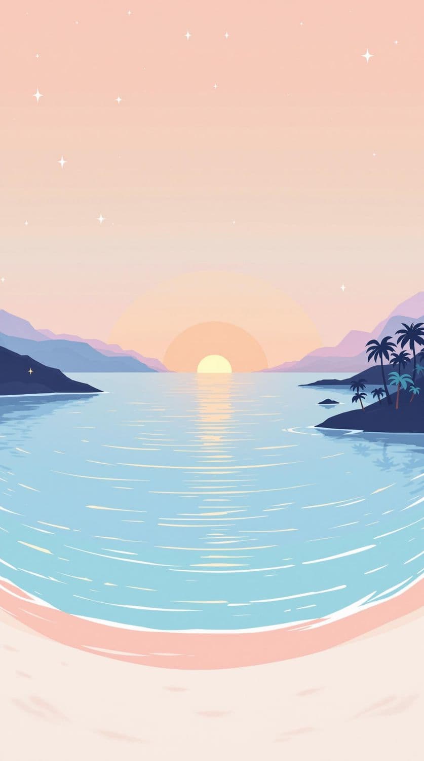 Sunset Shoreline Serenity