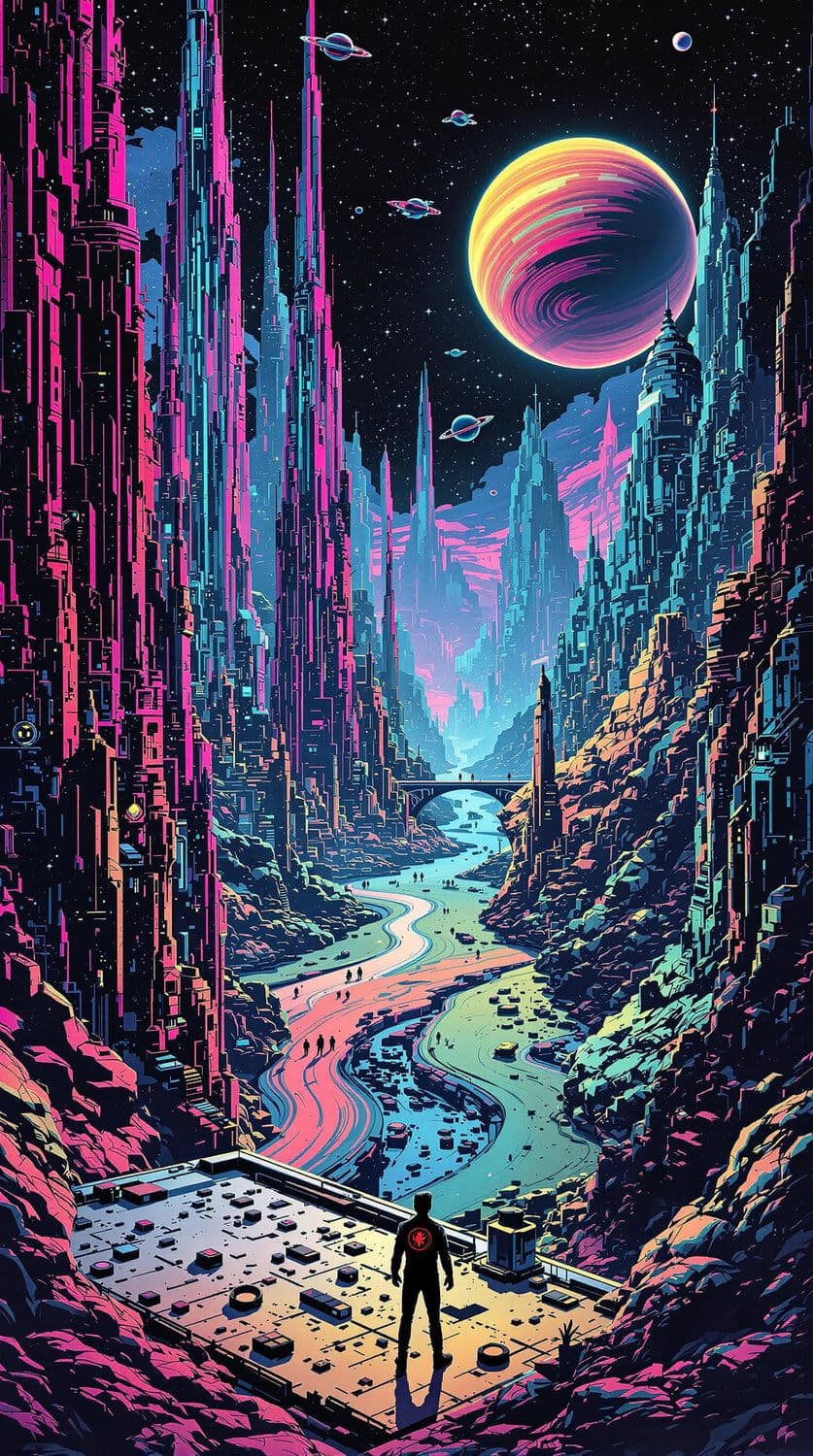 Neon Alien Metropolis