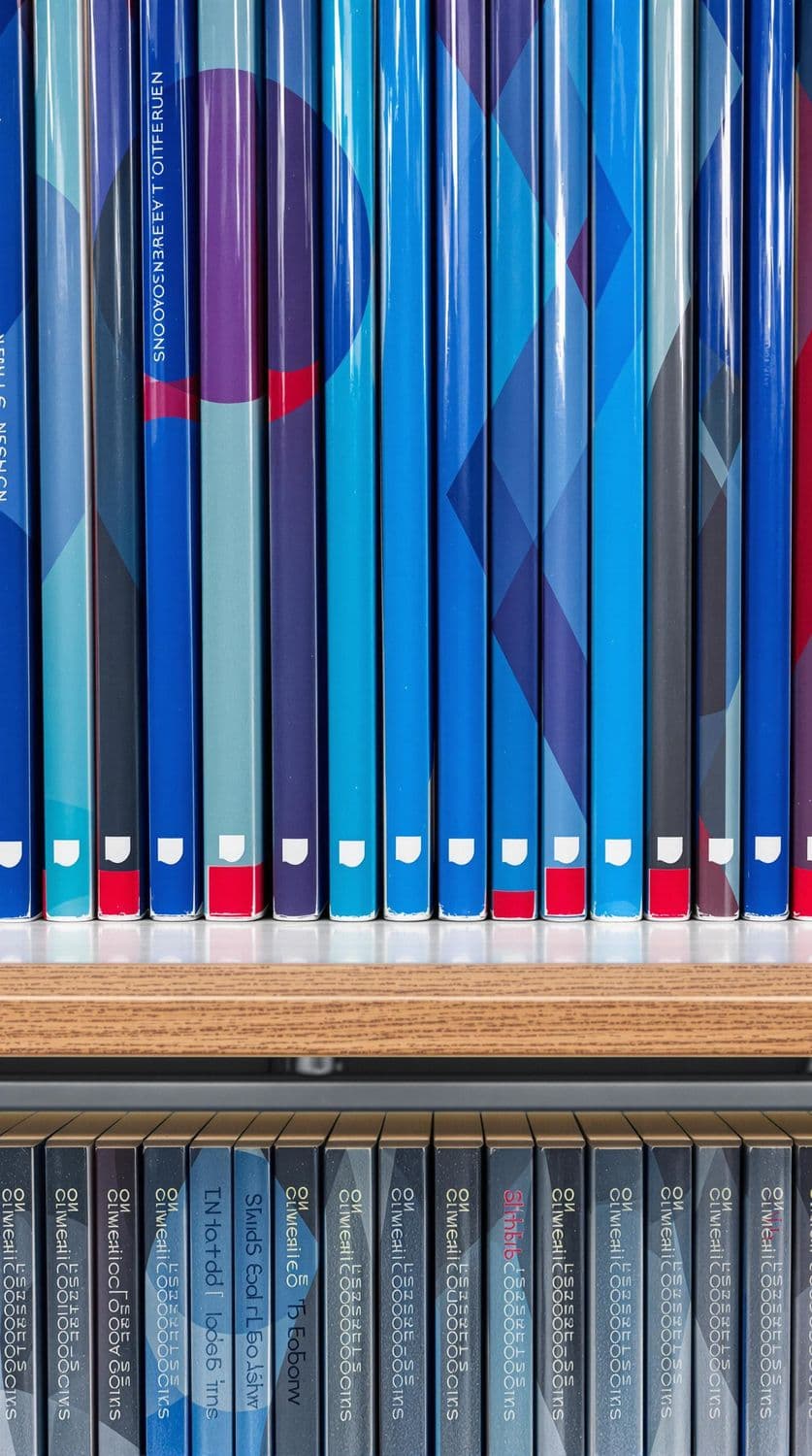 Organized Bookshelf Pattern