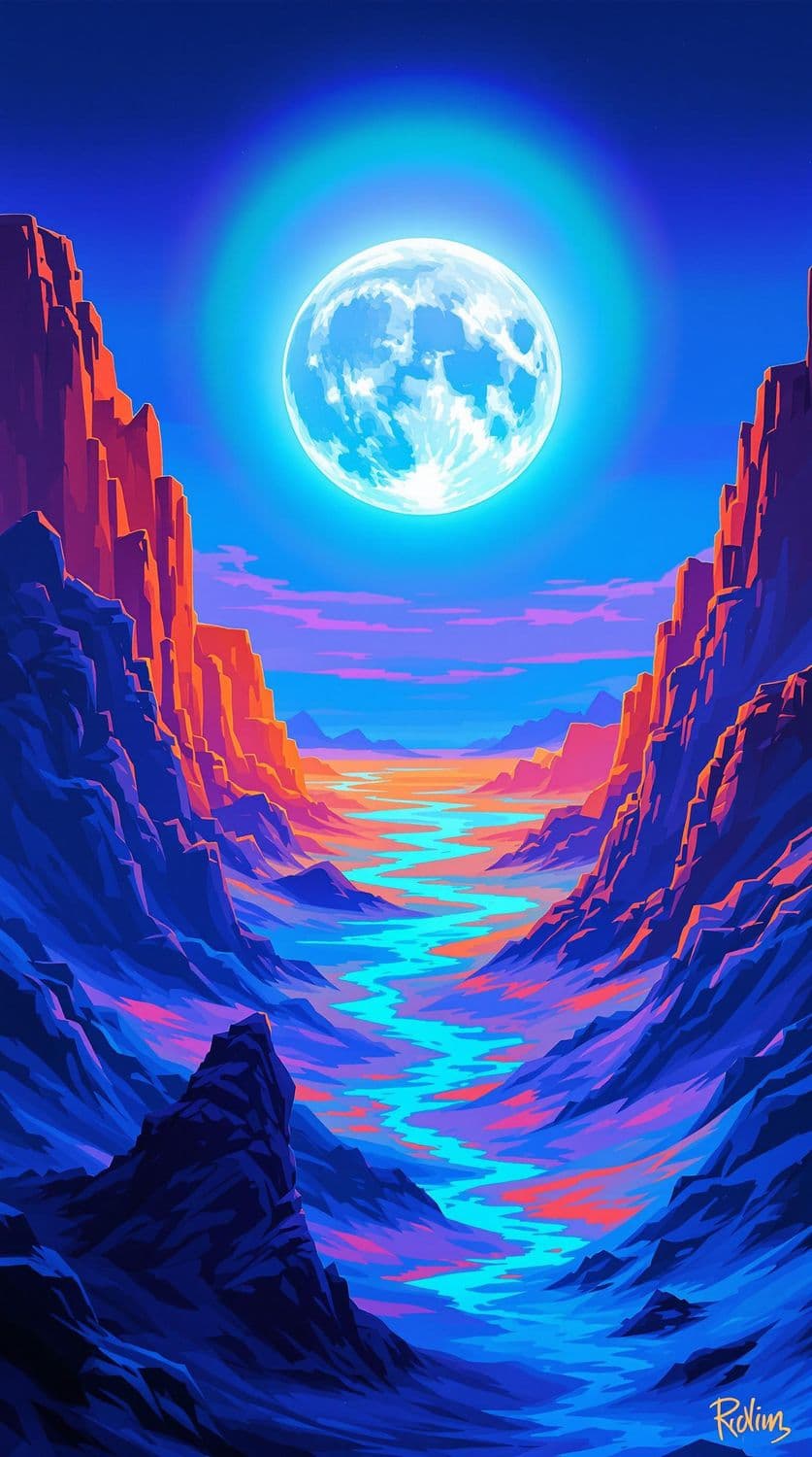 Moonlit Desert Dreamscape