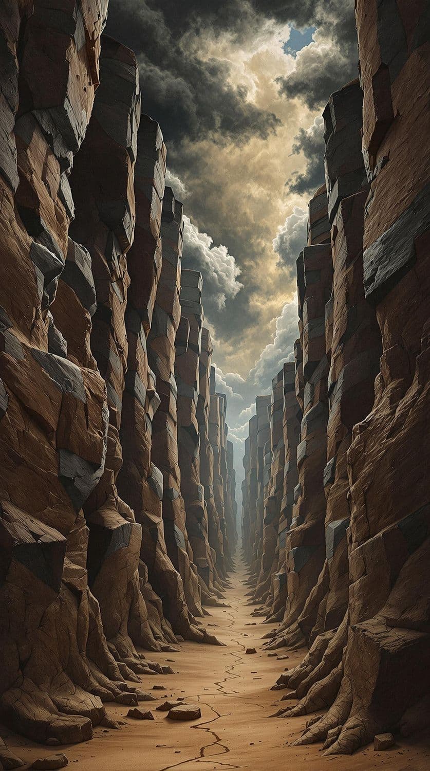 Ancient Tree Trunk Canyon