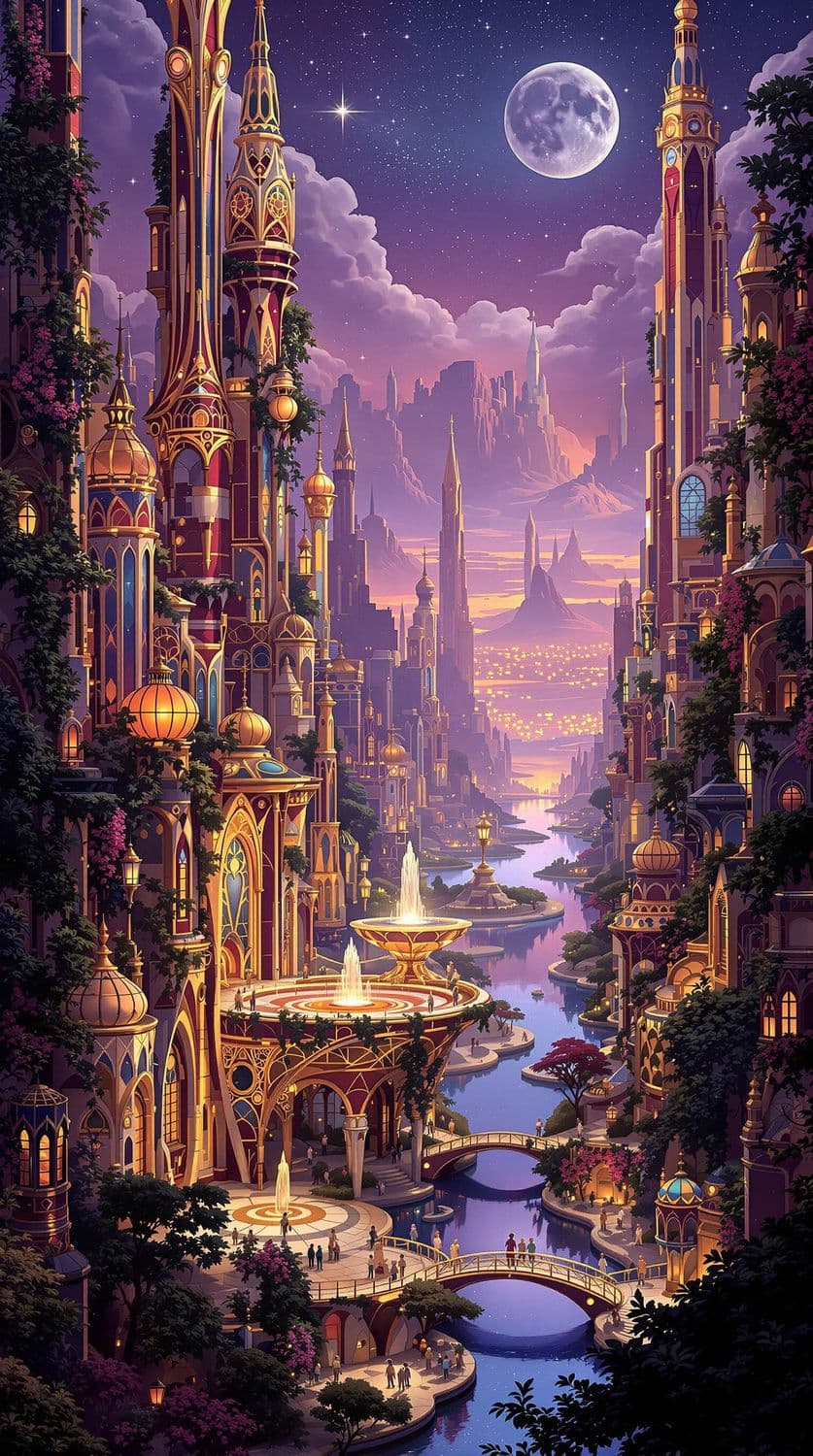 Enchanted Art Deco Metropolis