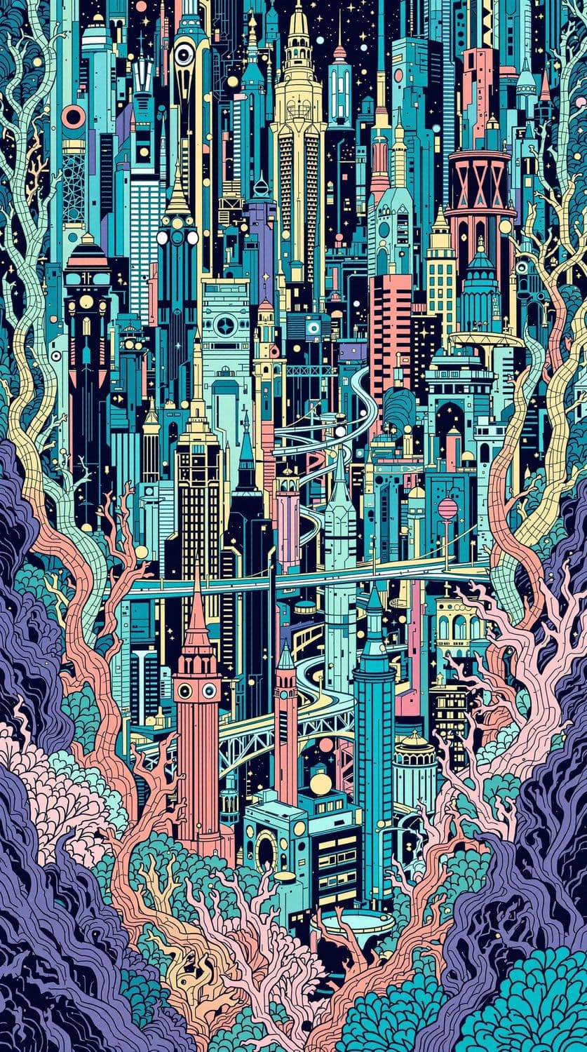 Futuristic Metropolis Maze