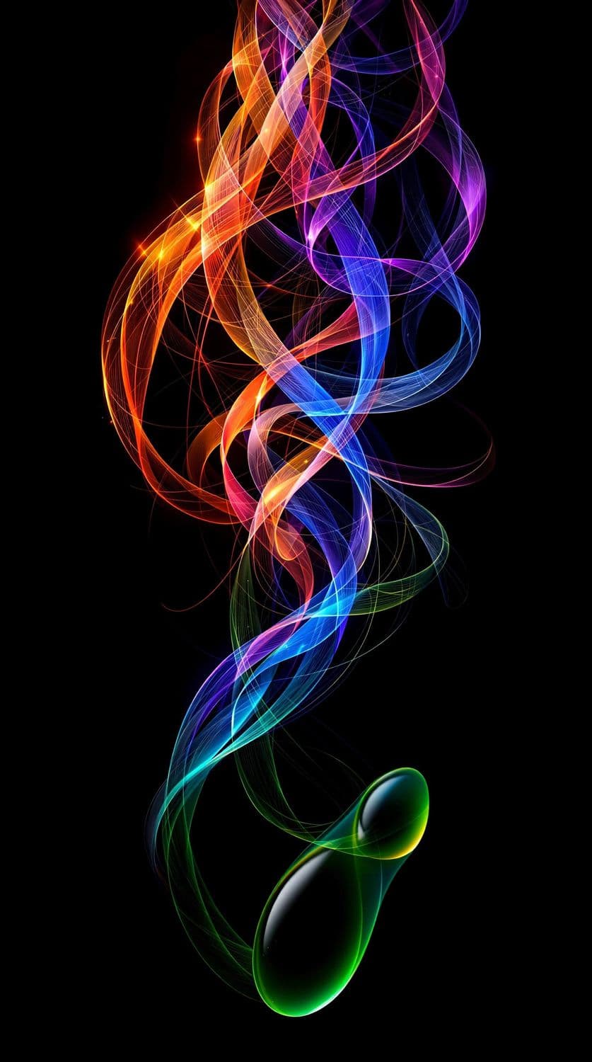 Interwoven Light Threads