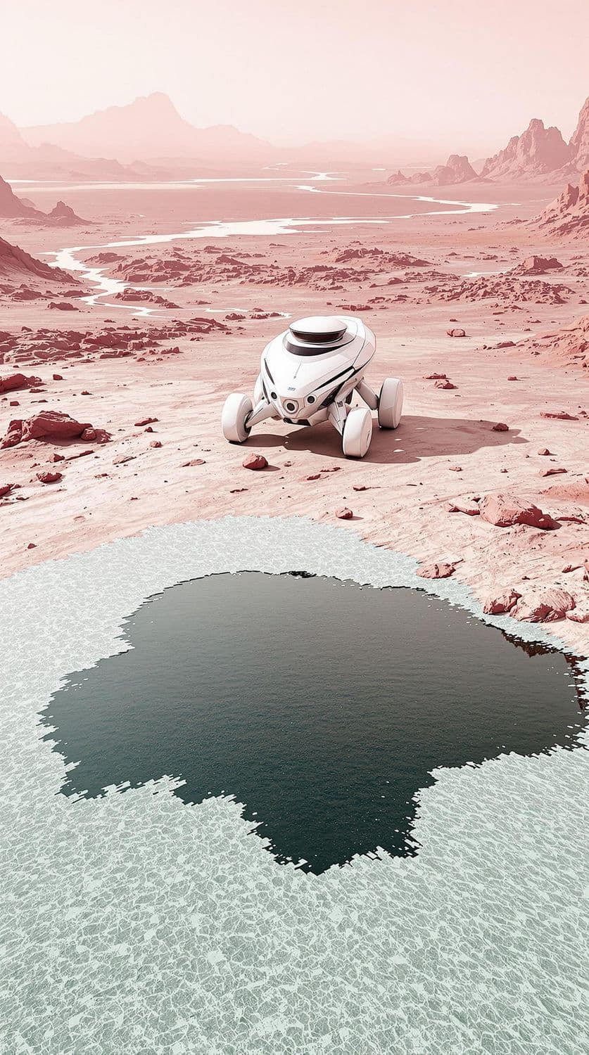 Futuristic Rover on Mars