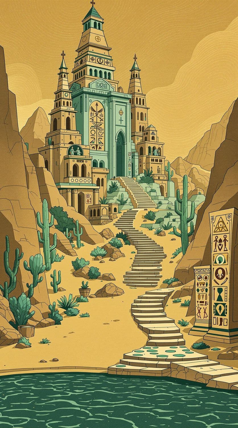 Mystical Desert Oasis