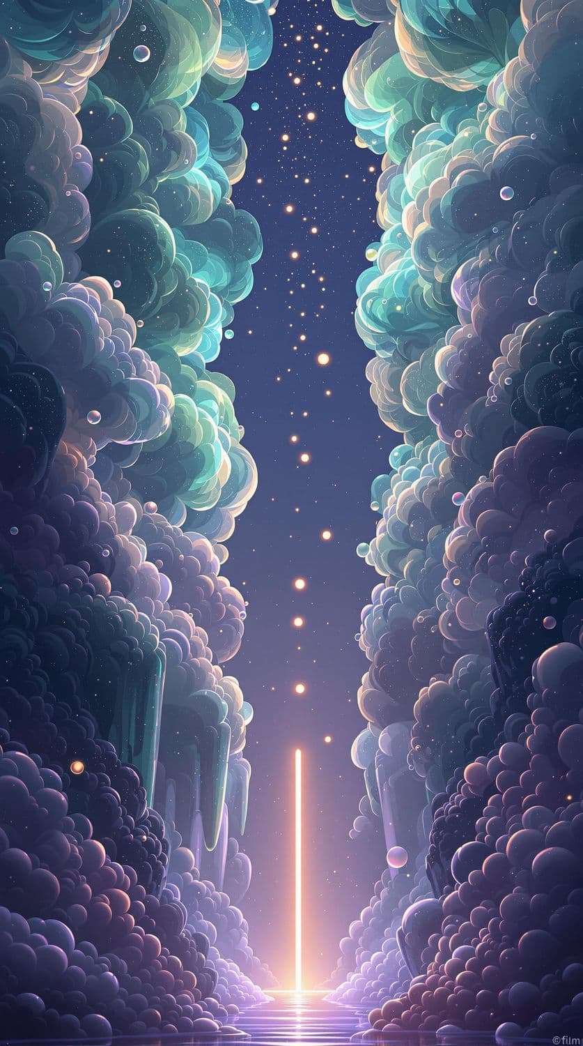 Glass Skies and Luminous Orbs