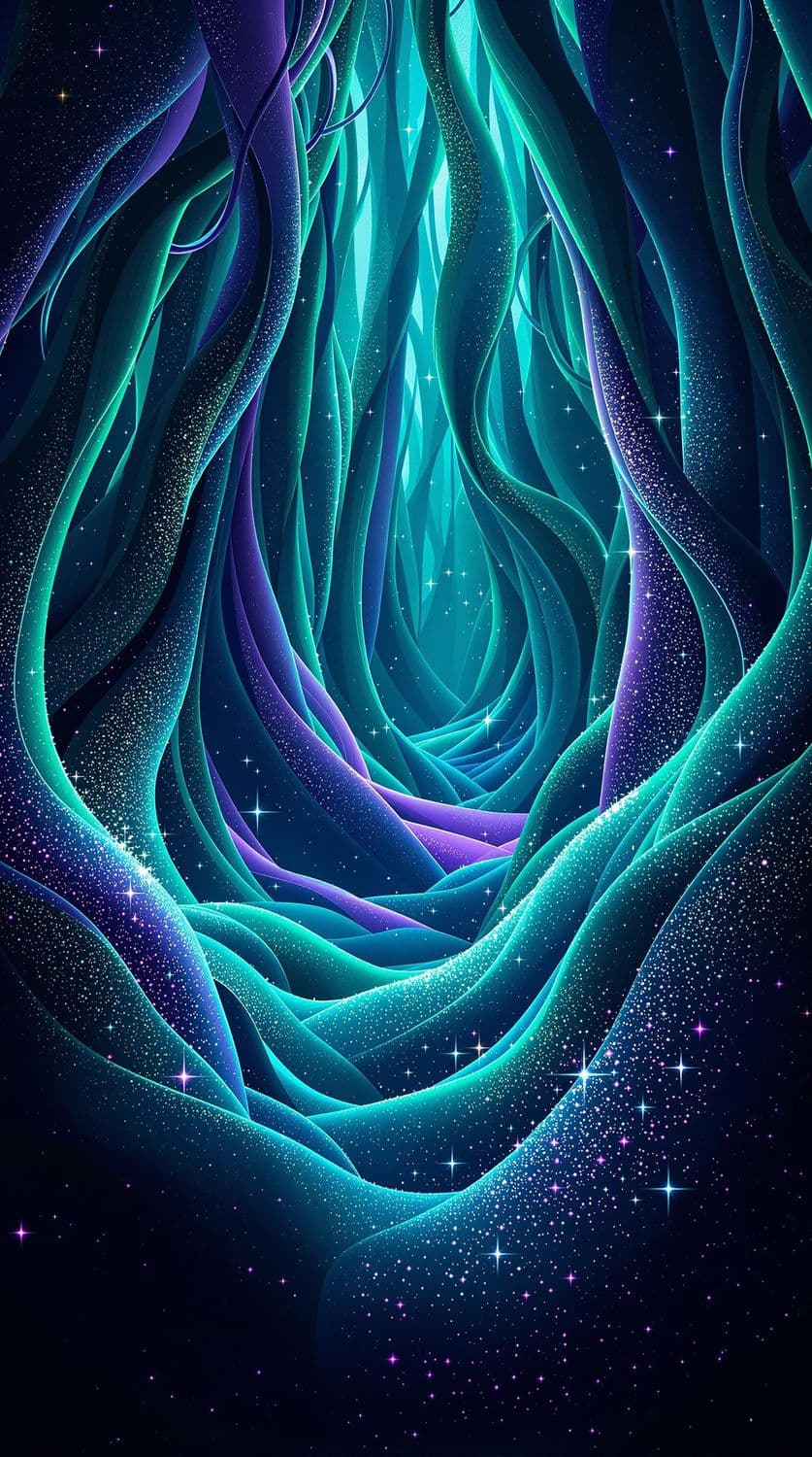 Mystical Cosmic Forest