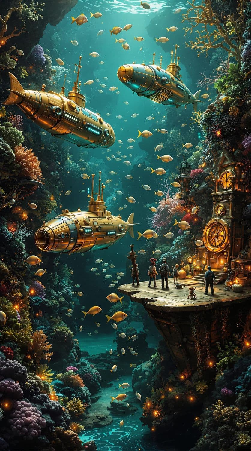 Steampunk Underwater Adventure