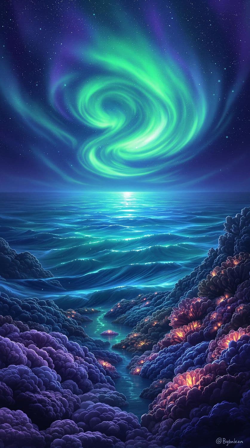 Aurora Ocean Dreamscape