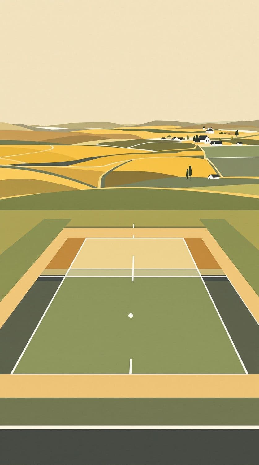 Minimalist Cricket Pitch