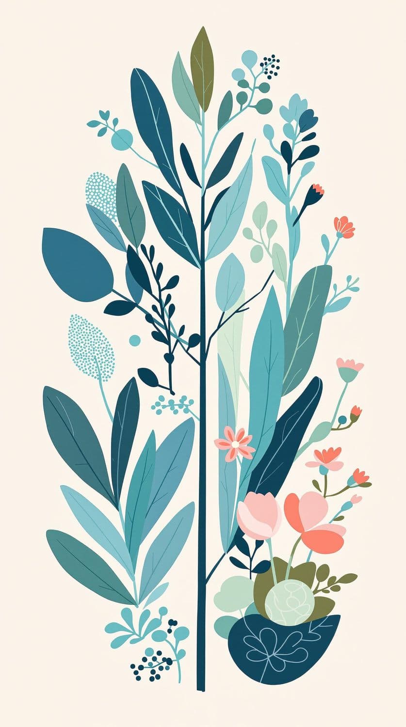 Chic Geometric Flora