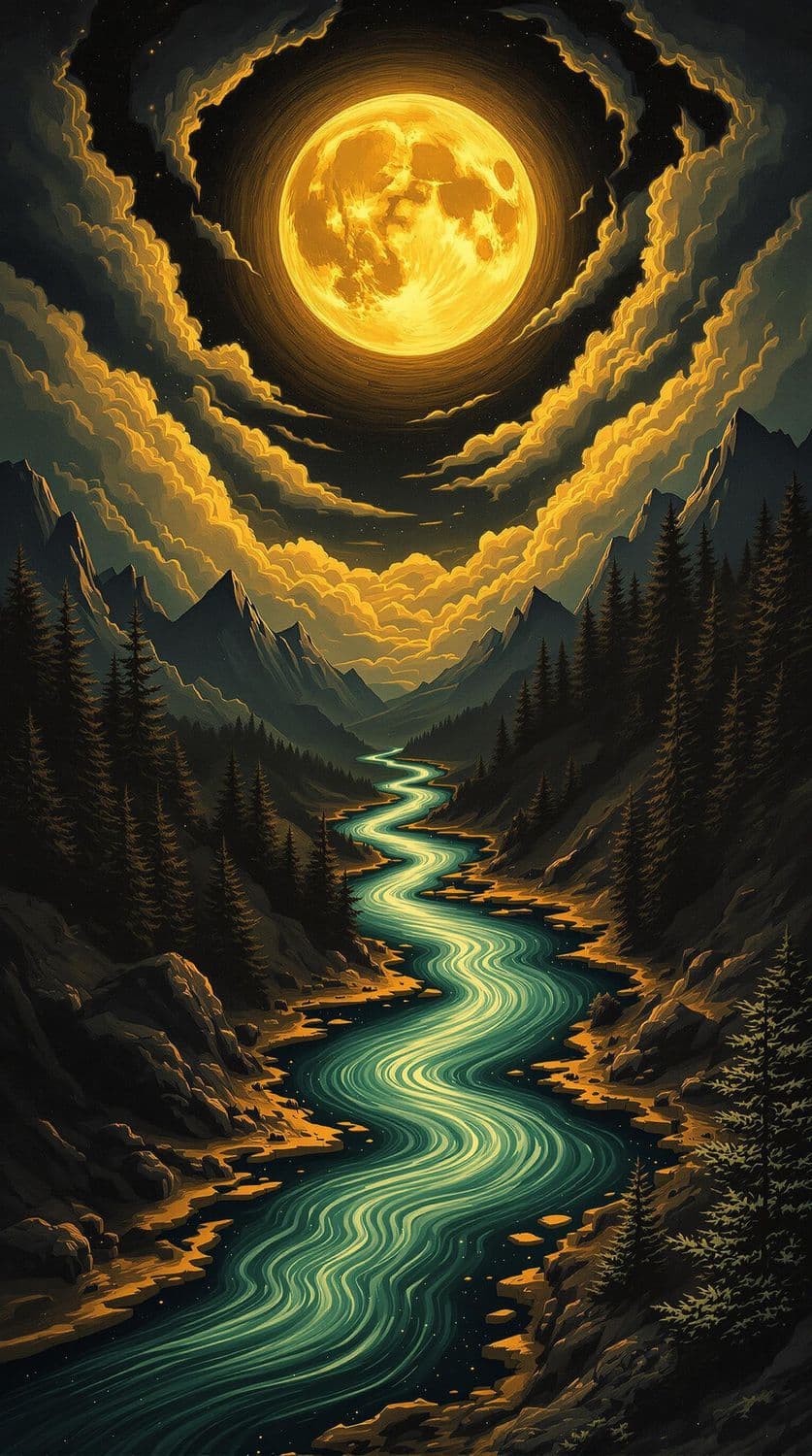 Golden Moonlit Enchantment