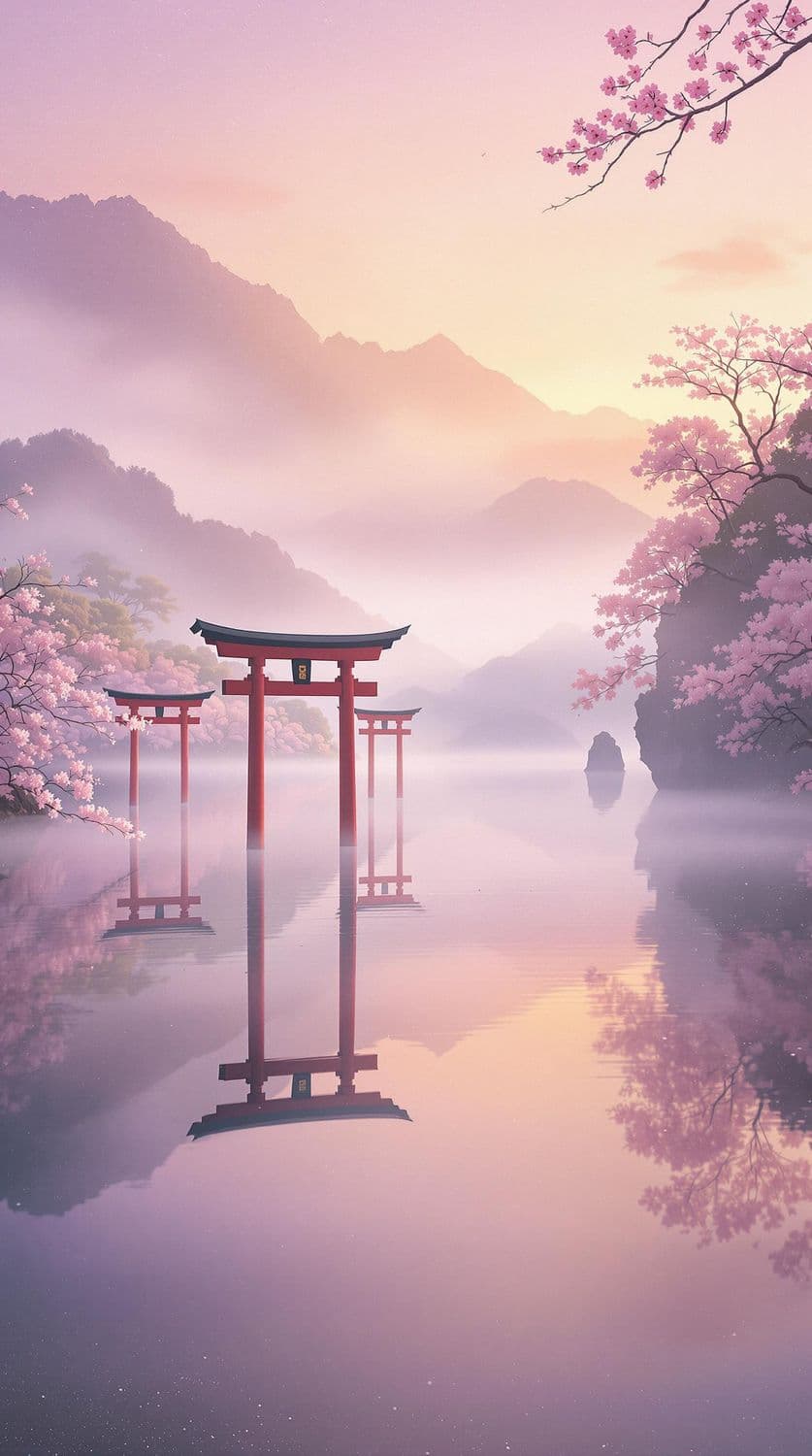 Dawn at the Torii Gates