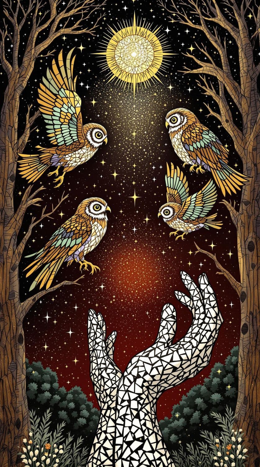 Twilight Flight of the Owls