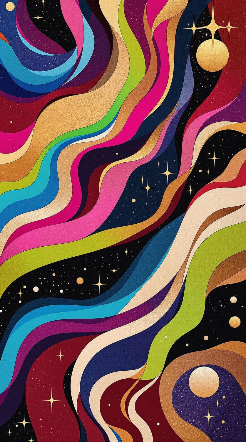 Celestial Waves of Color