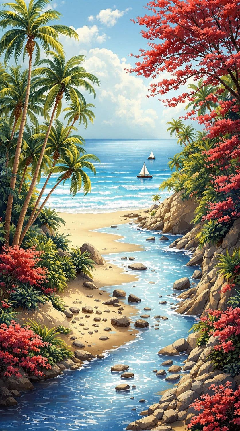 Tropical Beach Oasis