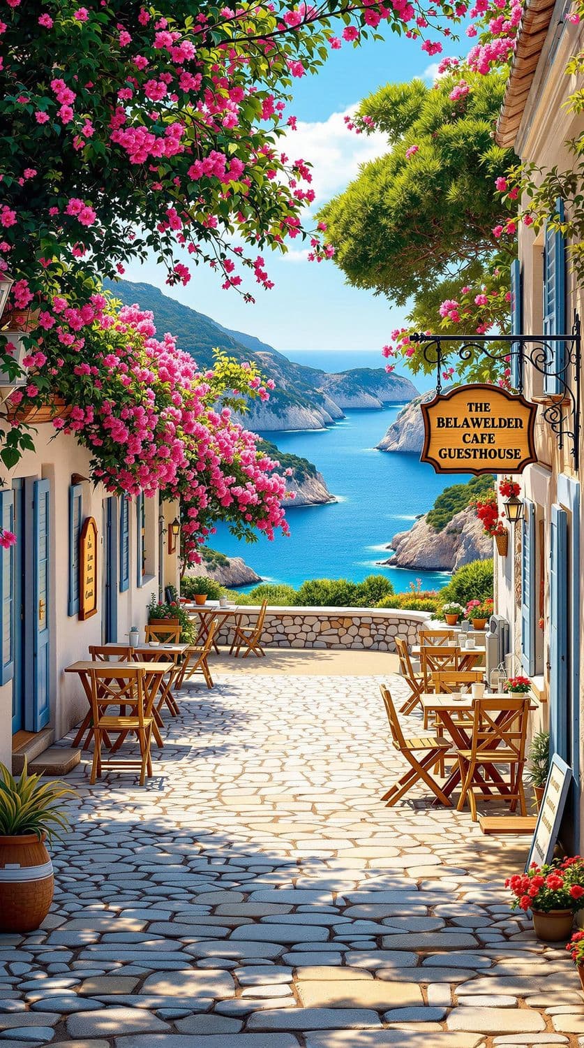 Charming Coastal Village Café