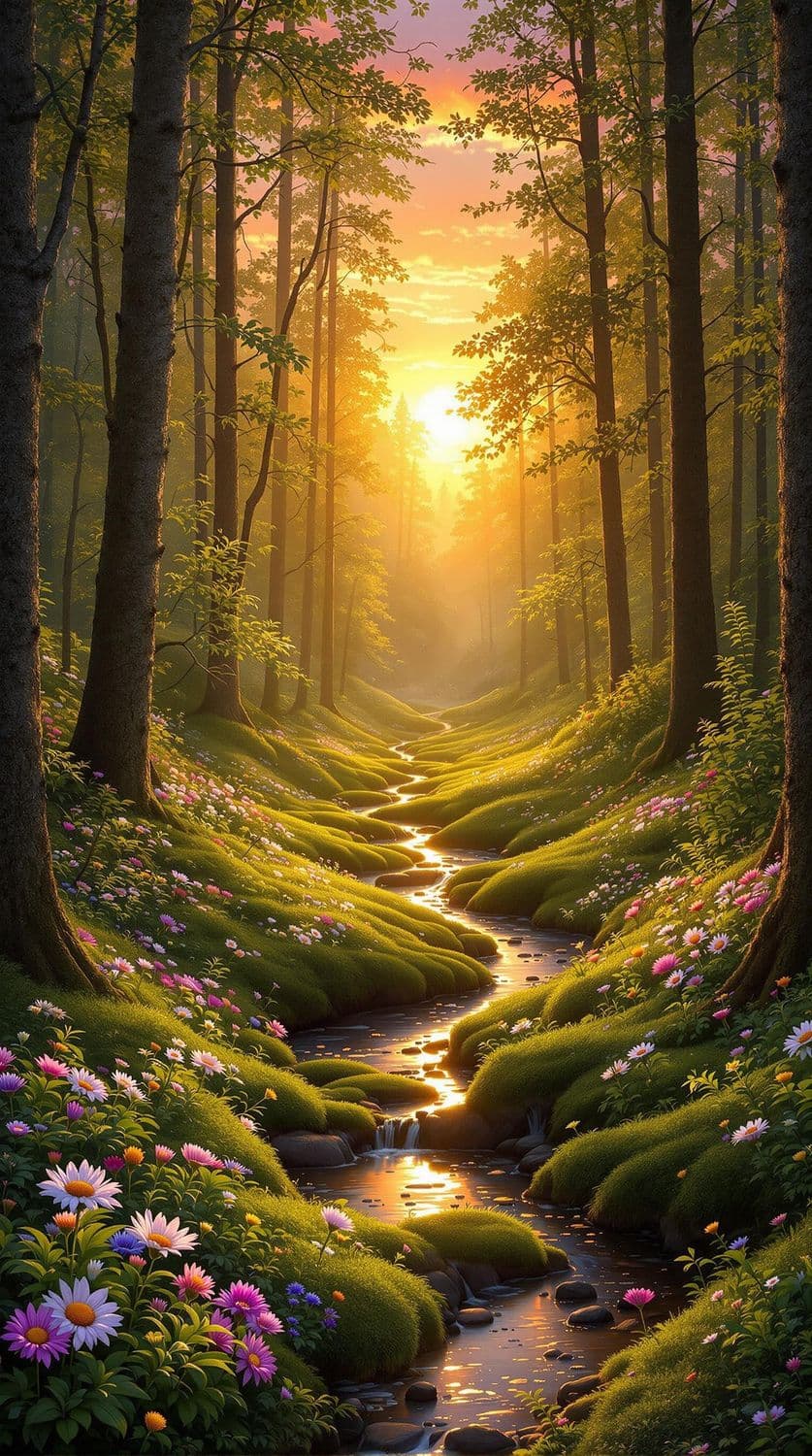 Dreamy Forest Glade