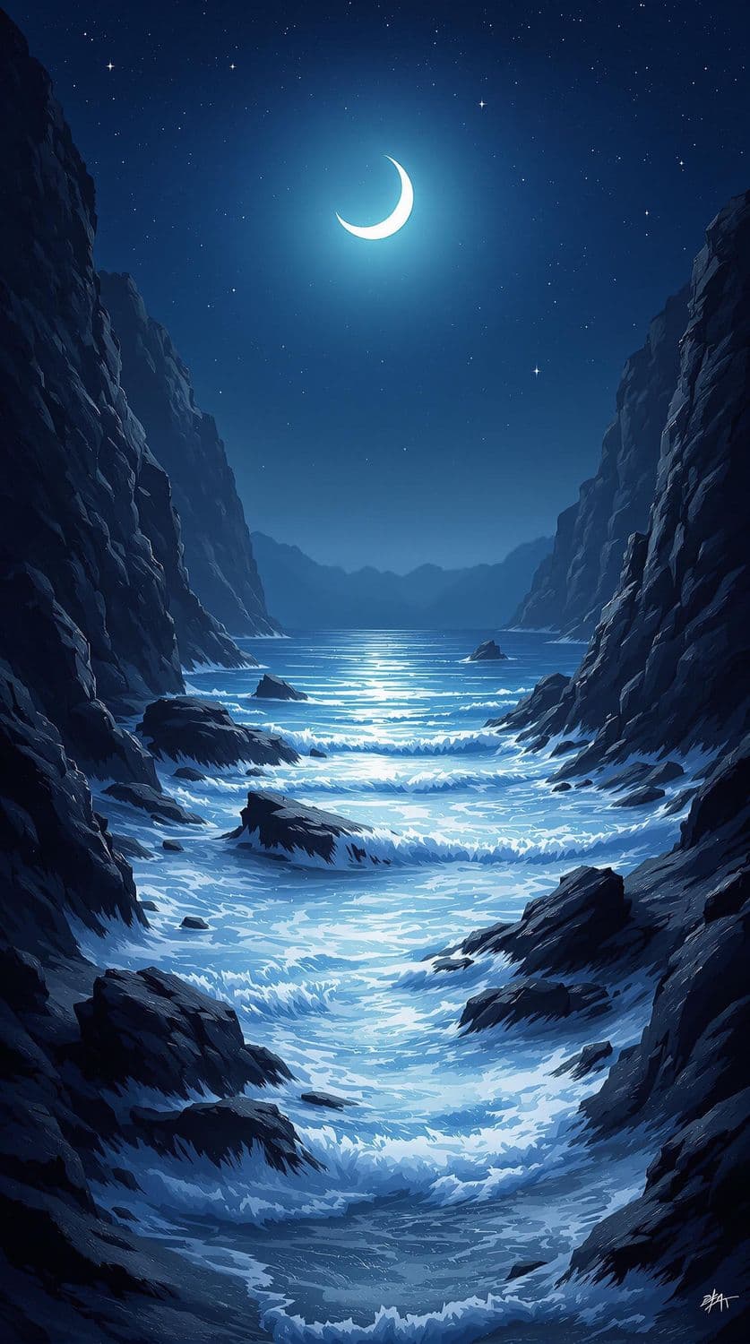 Mystical Coastal Night