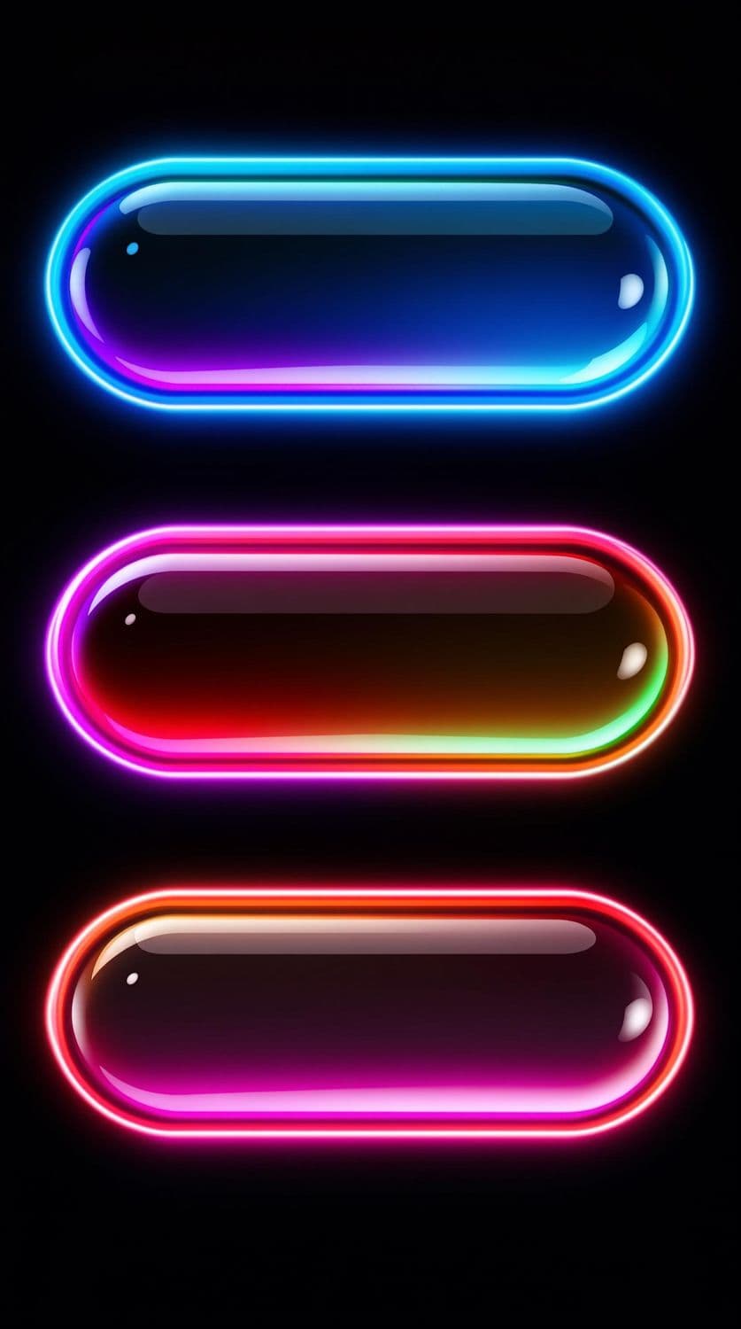 Diagonal Neon Capsules