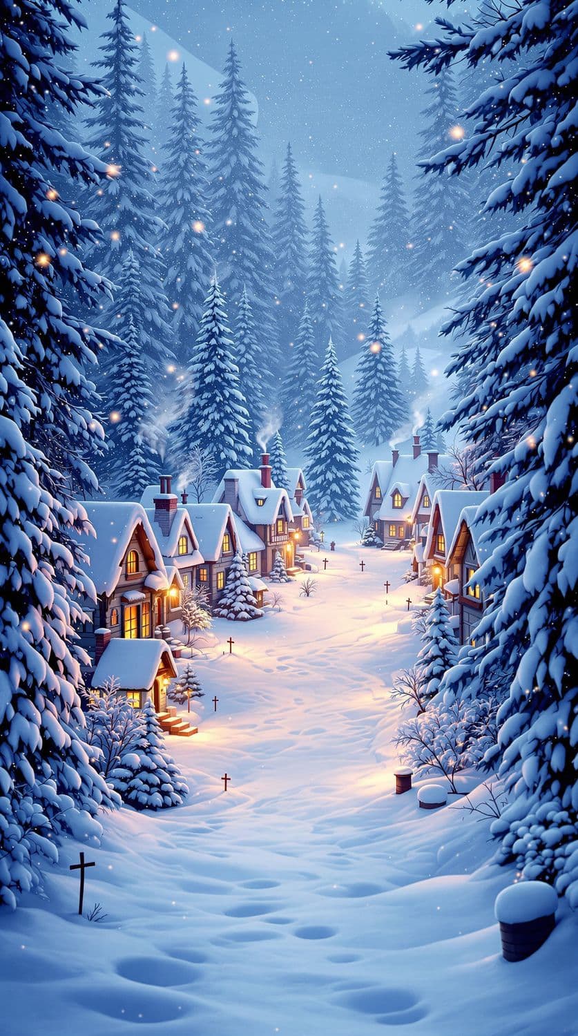 Cozy Winter Village
