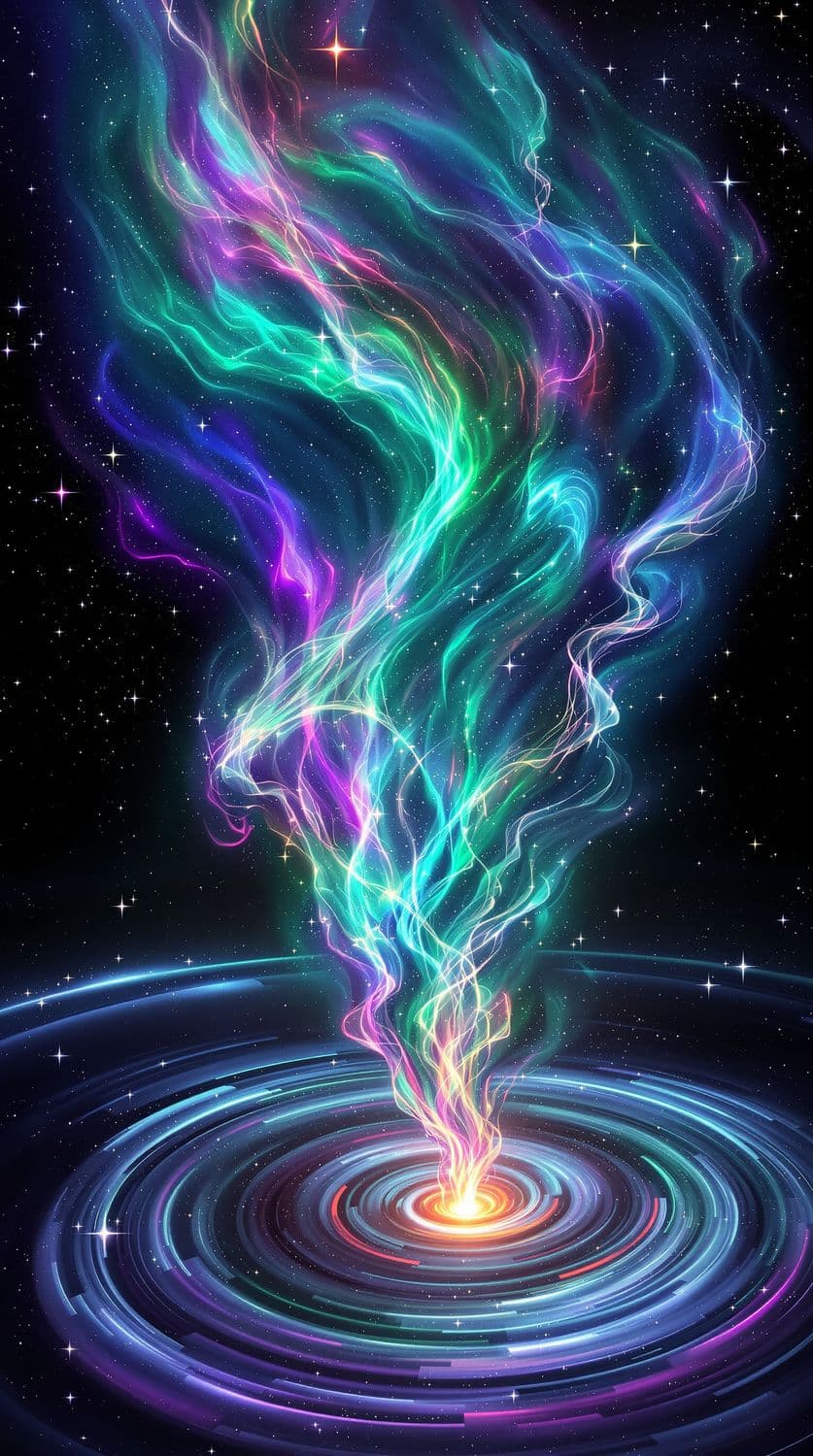 Emerald Cosmic Dance