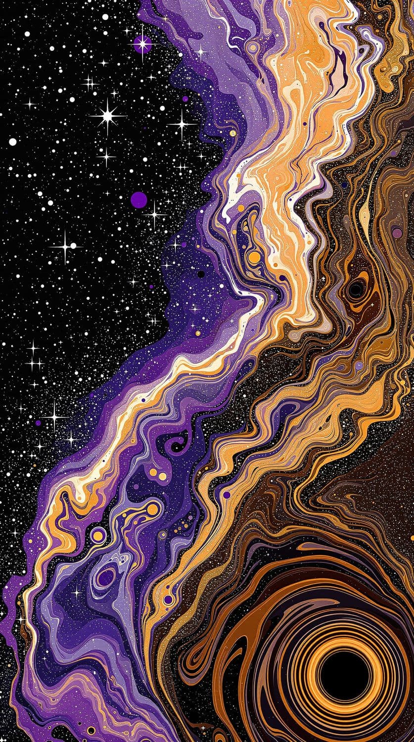 Violet Galactic Vortex