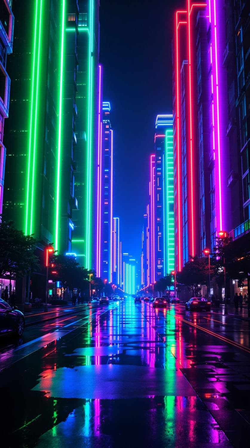Neon Skyline Metropolis