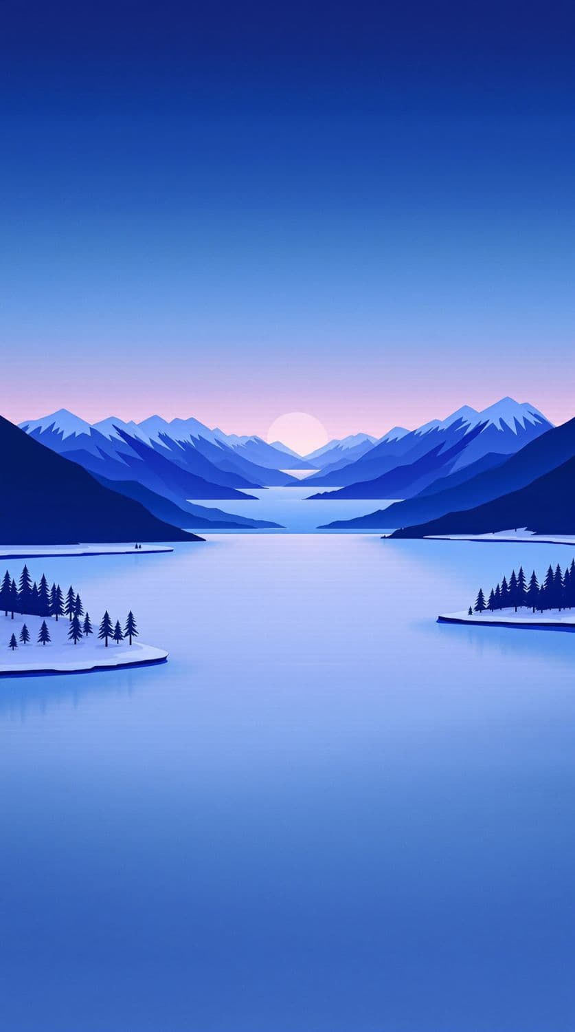 Winter Dusk Serenity