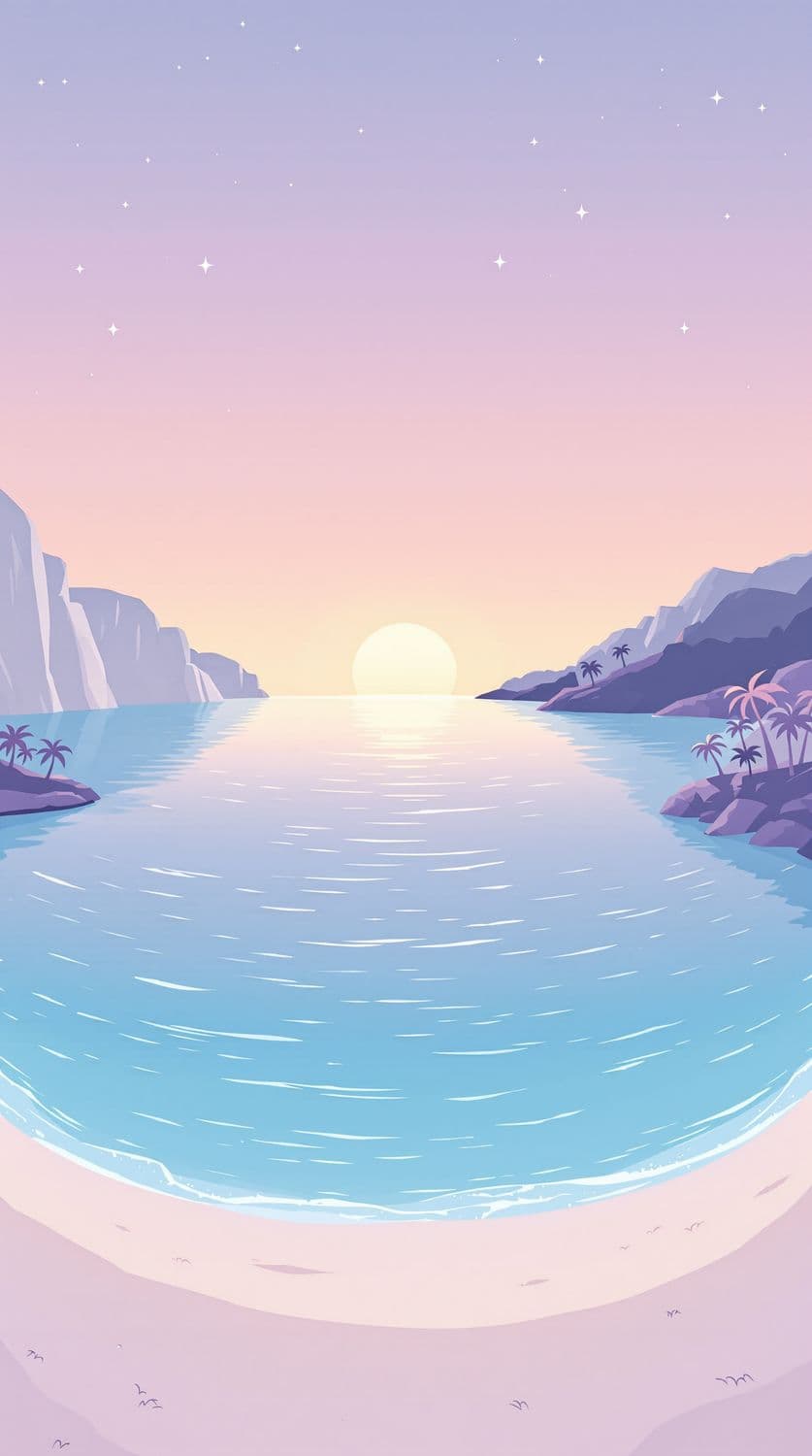 Calm Evening by the Shore