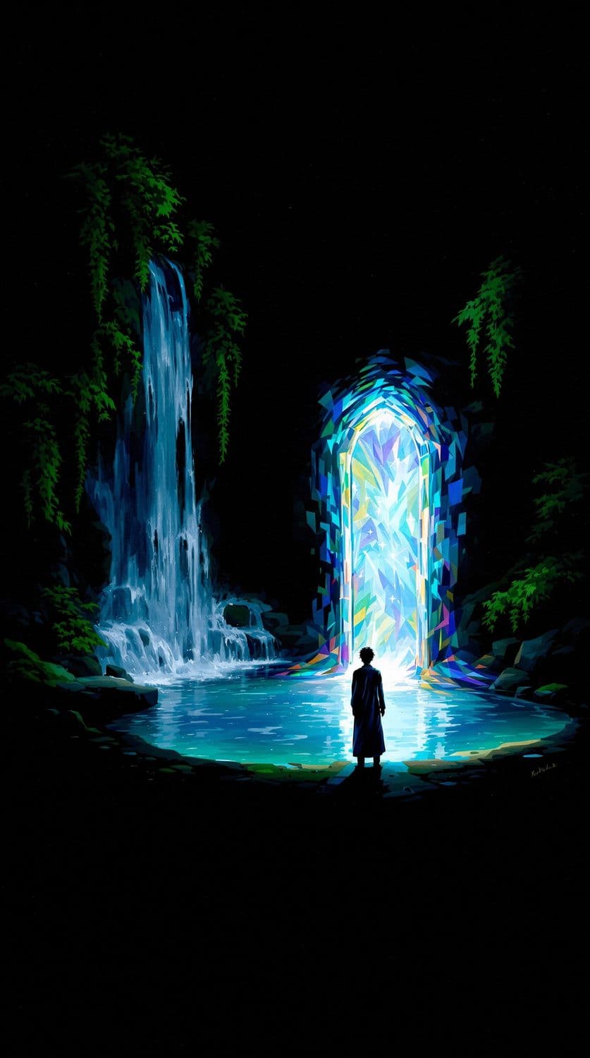 Portal by the Waterfall