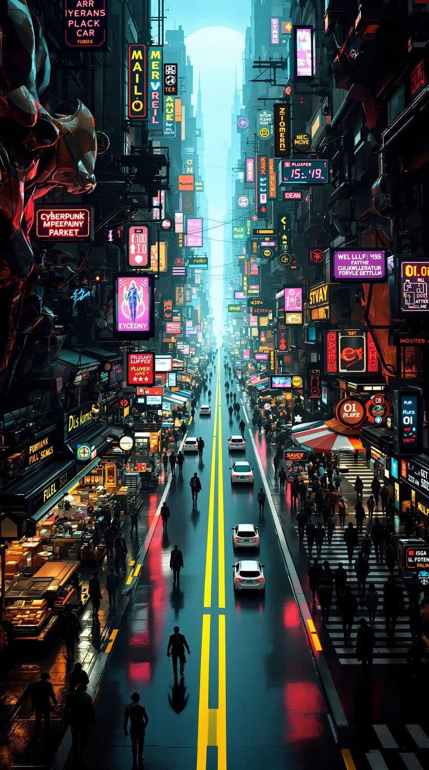 Cyberpunk Marketplace