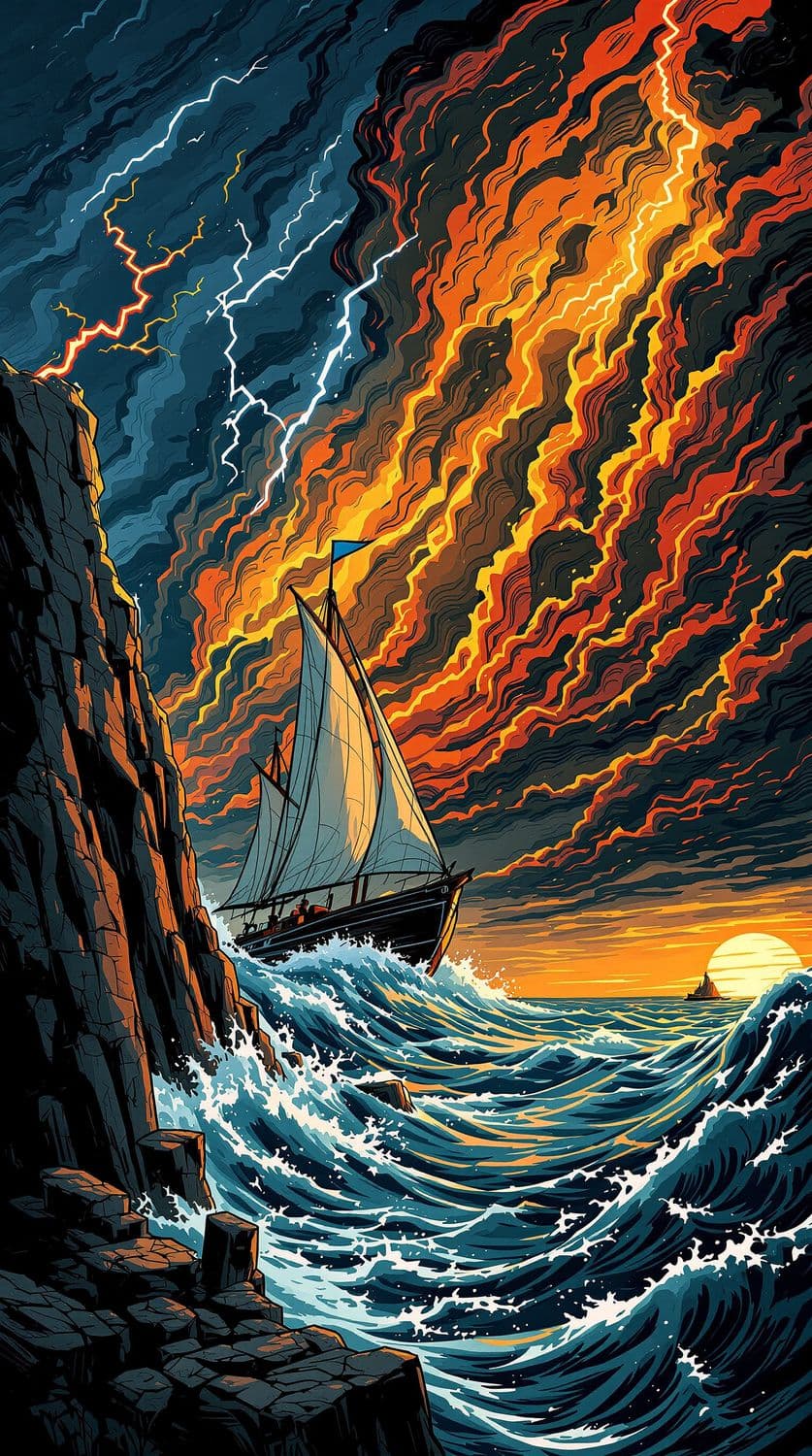 Sailboat in the Storm