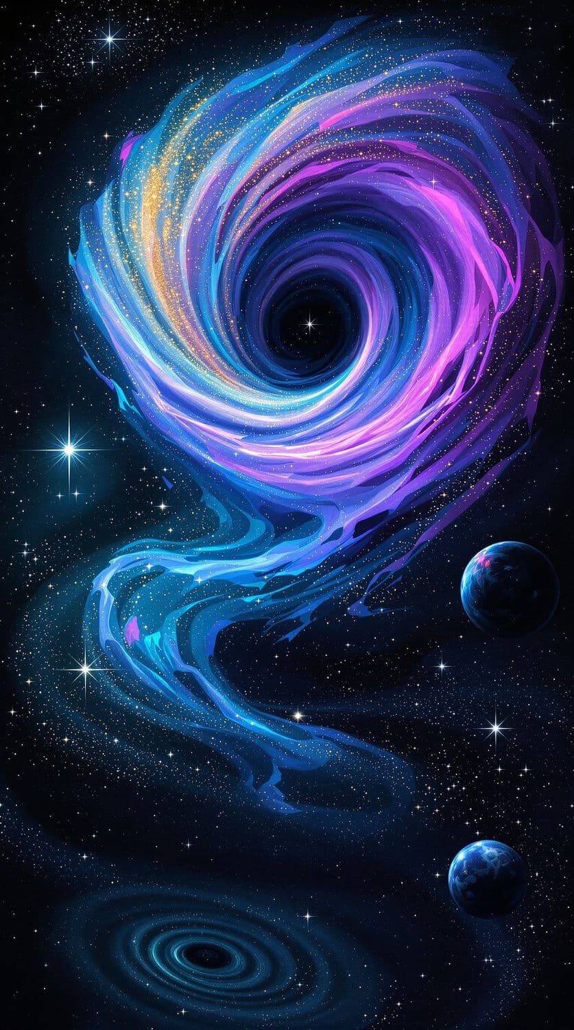 Lavender Galaxy Vortex
