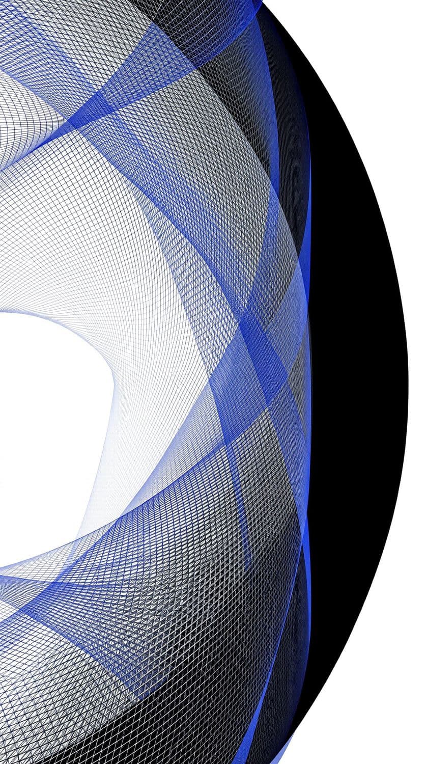 Cobalt Mesh on White