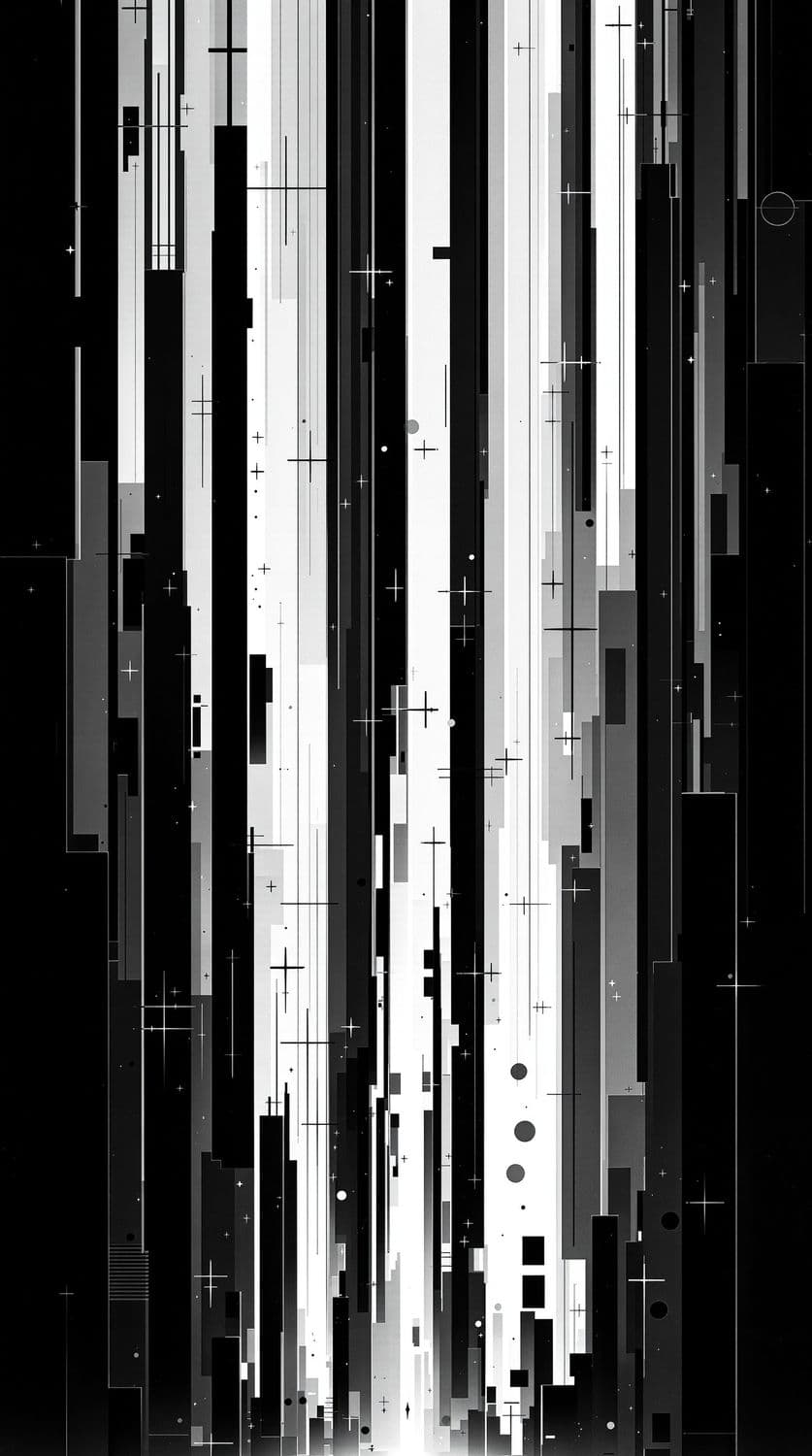 Geometric Cityscape Illusion