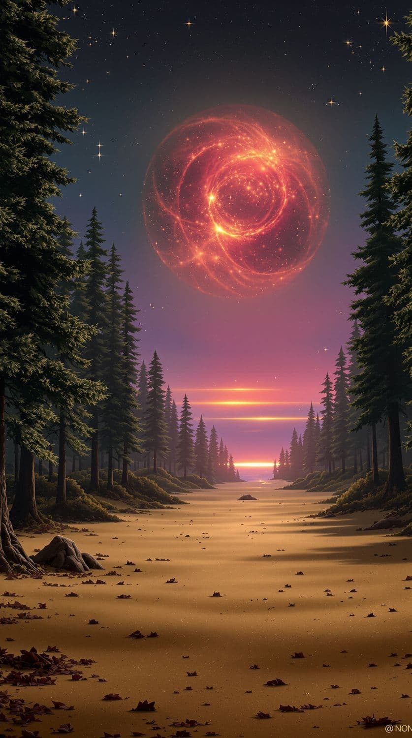 Forest Under Luminous Dusk