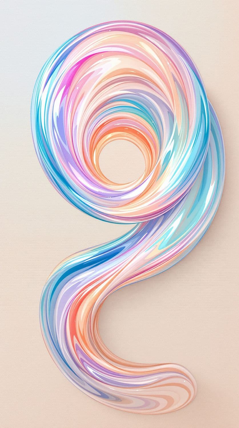 Iridescent Spiral Symphony