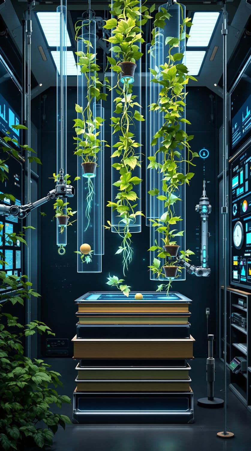 Futuristic Botanical Laboratory