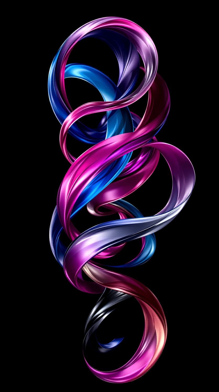 Swirling Ribbons of Color