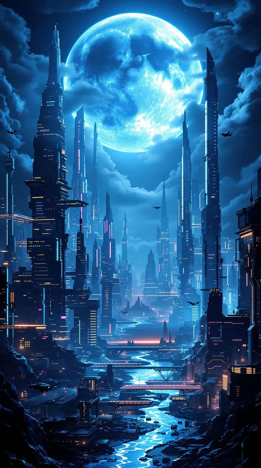 Moonlit Metropolis