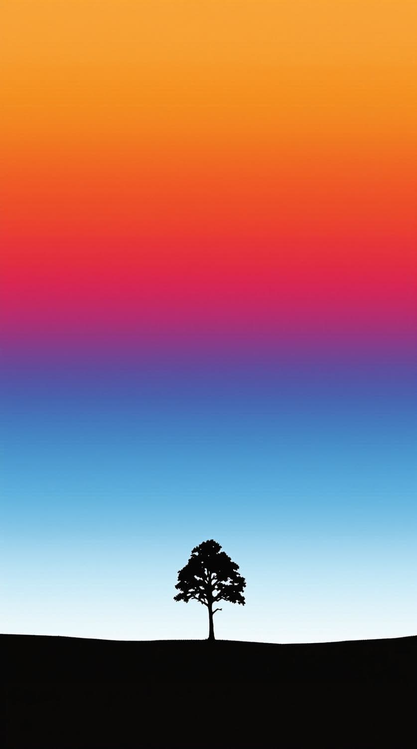 Solitary Tree at Dusk