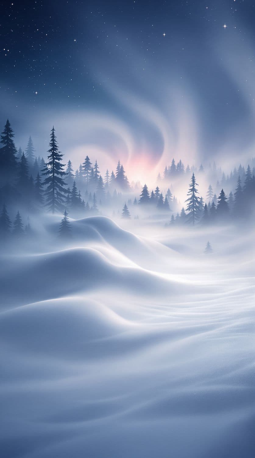 Mystical Foggy Forest