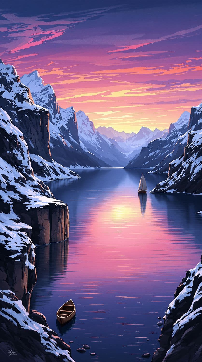 Twilight Lake Serenity