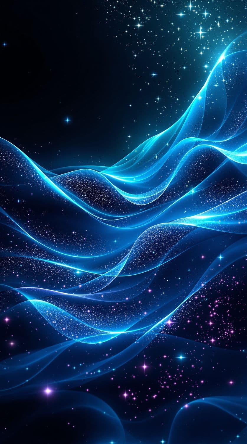 Celestial Ocean with Starry Waves