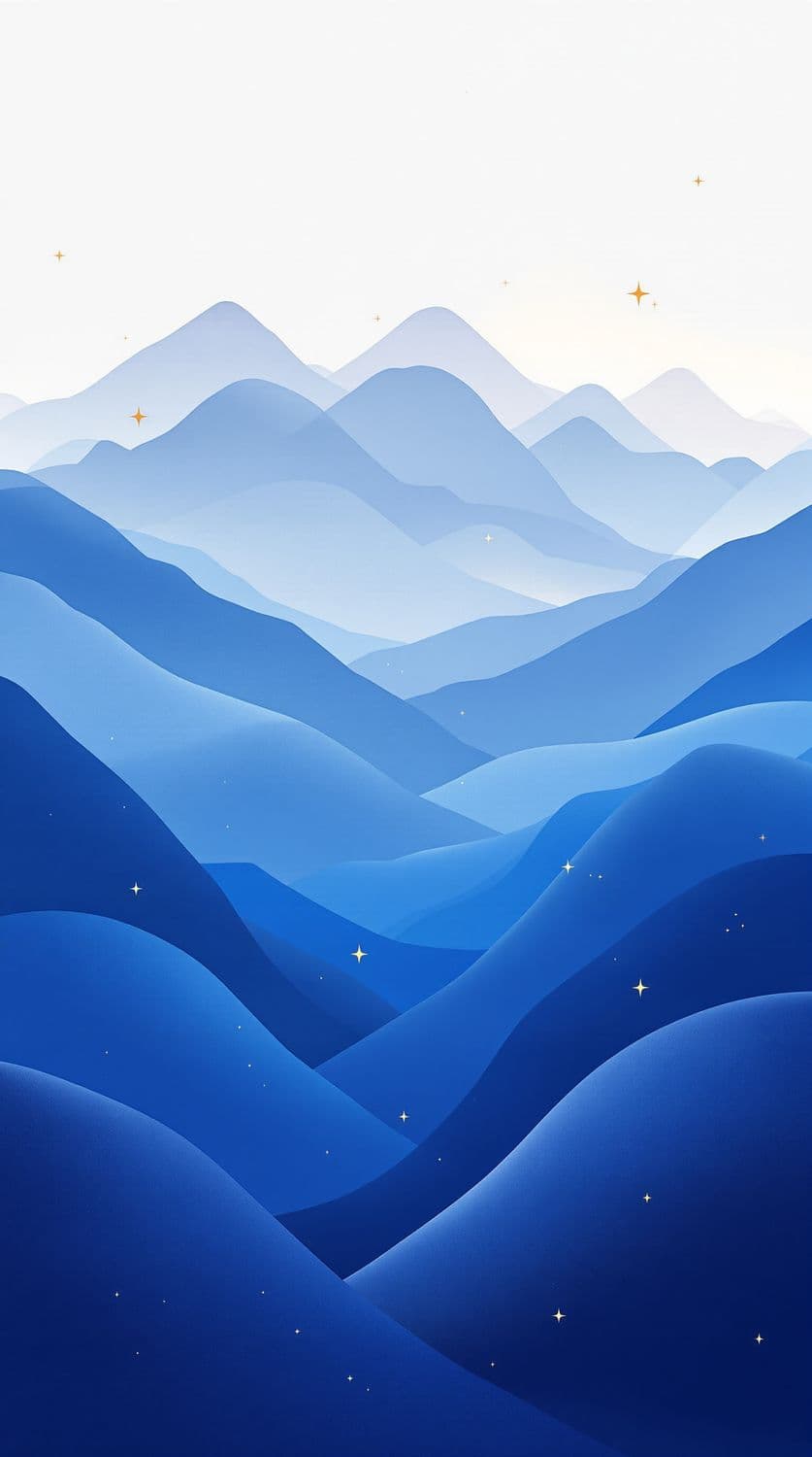 Ethereal Abstract Mountains