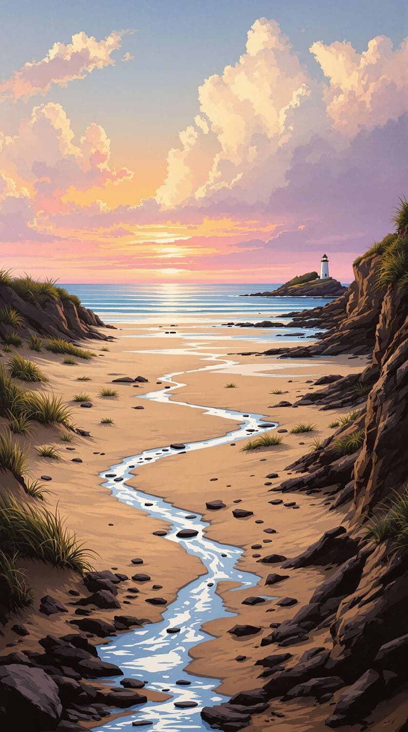 Coastal Sunset Serenity