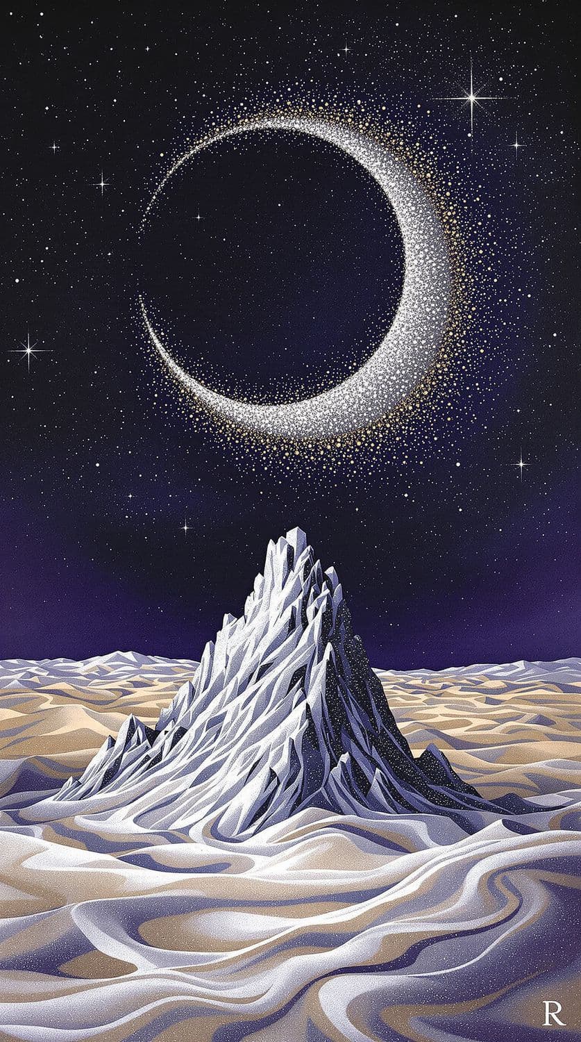Mystical Moonlit Desert